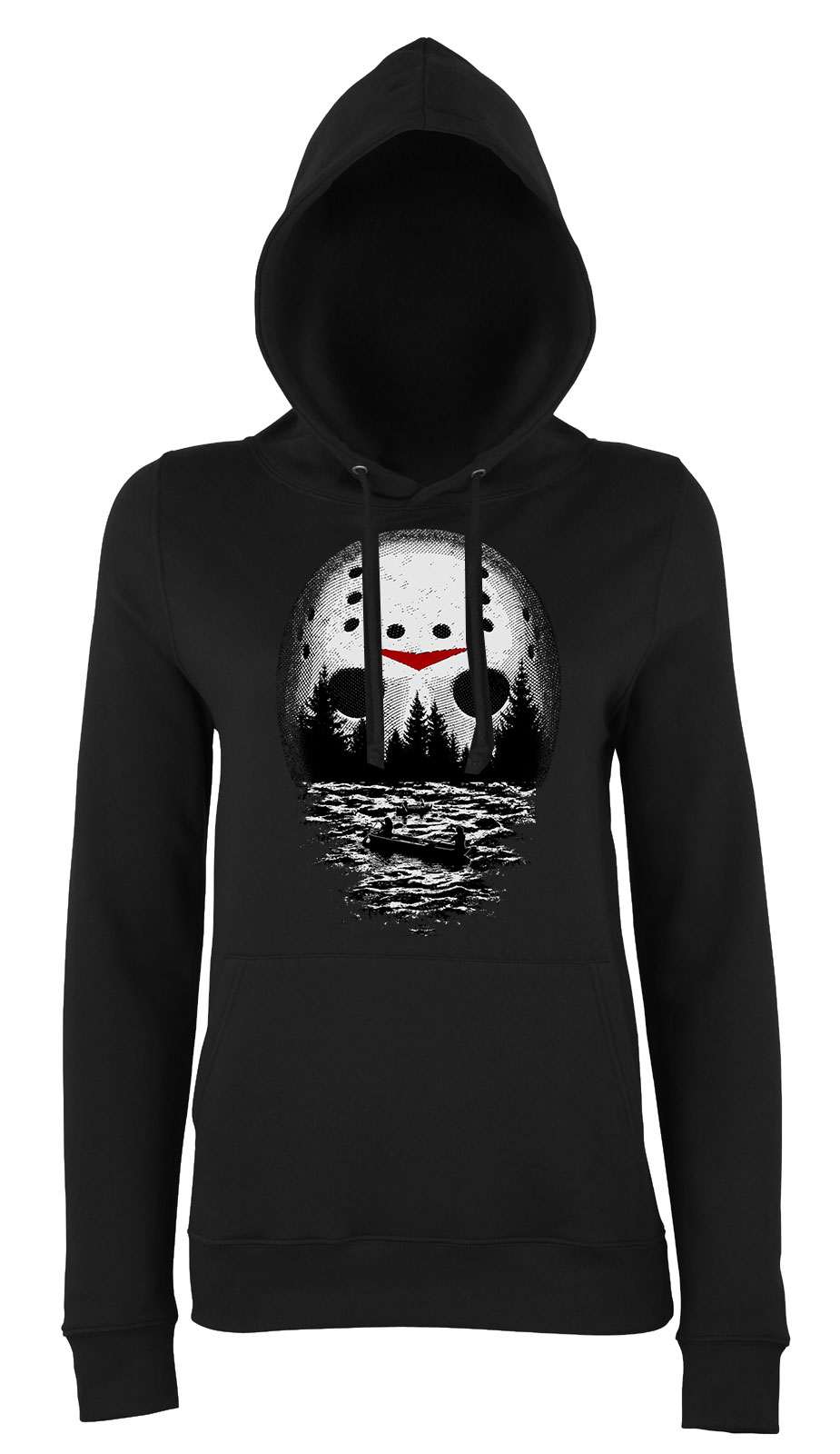 péntek 13 friday 13 jason horror Fekete Női Kapucnis Pulóver