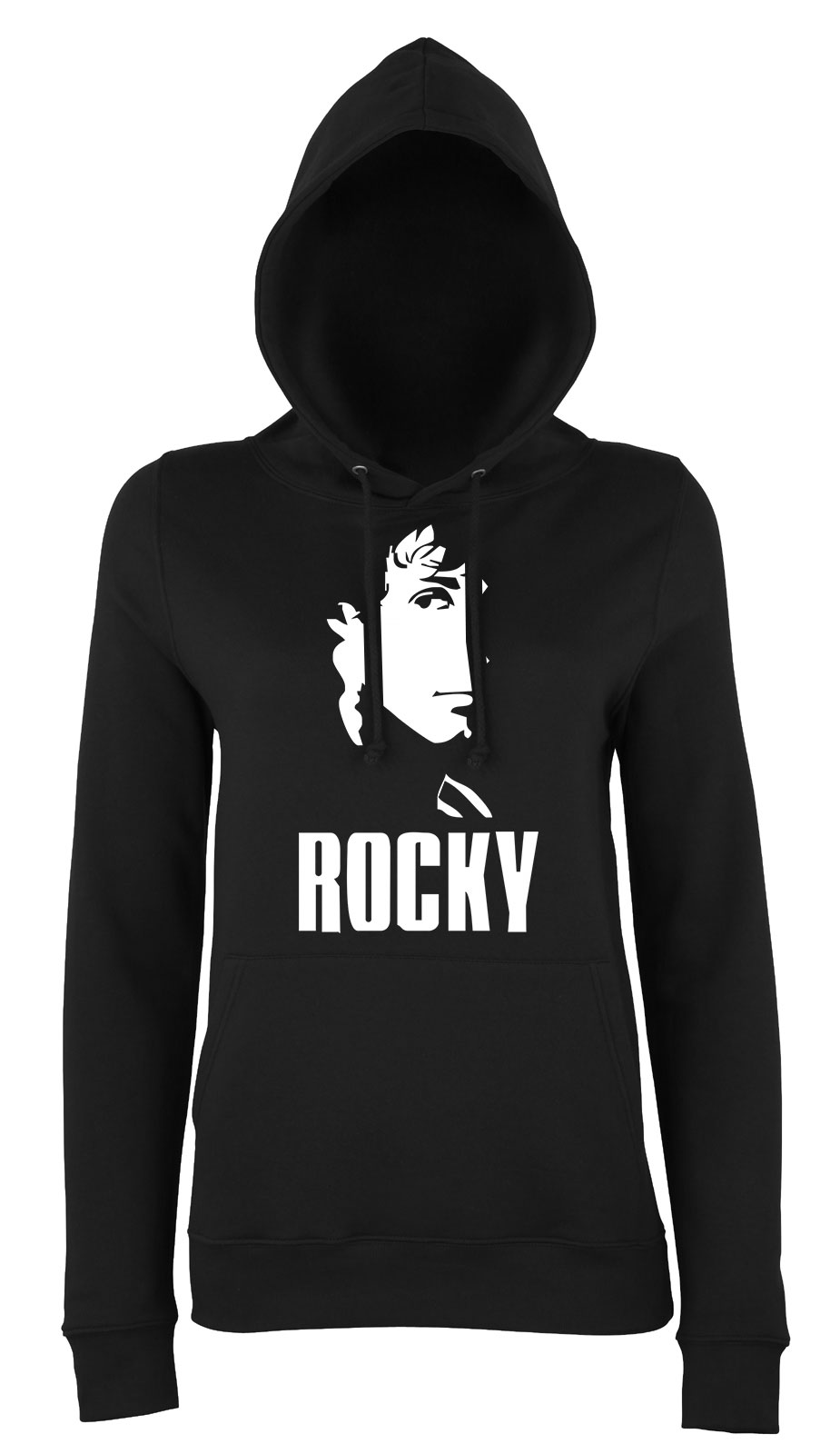 rocky Fekete Női Kapucnis Pulóver