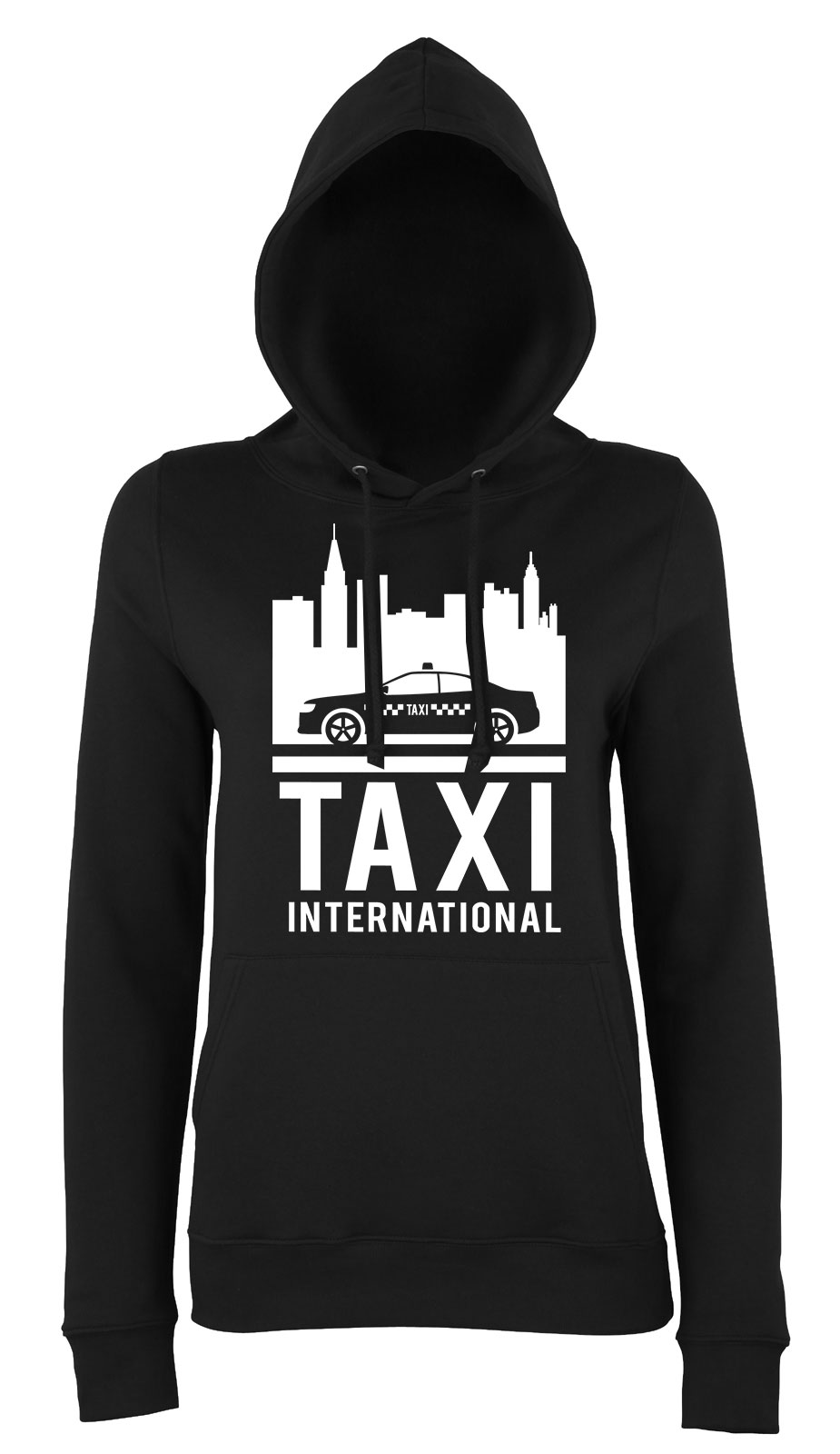 Taxis taxi Fekete Női Kapucnis Pulóver