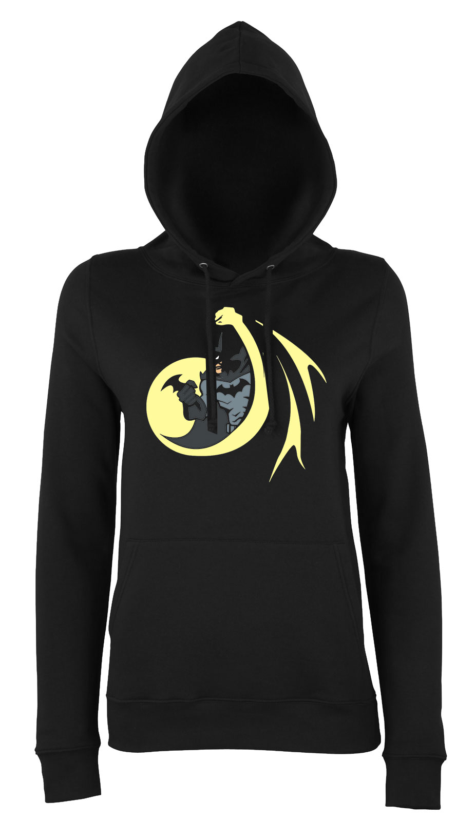 Batman Fekete Női Kapucnis Pulóver