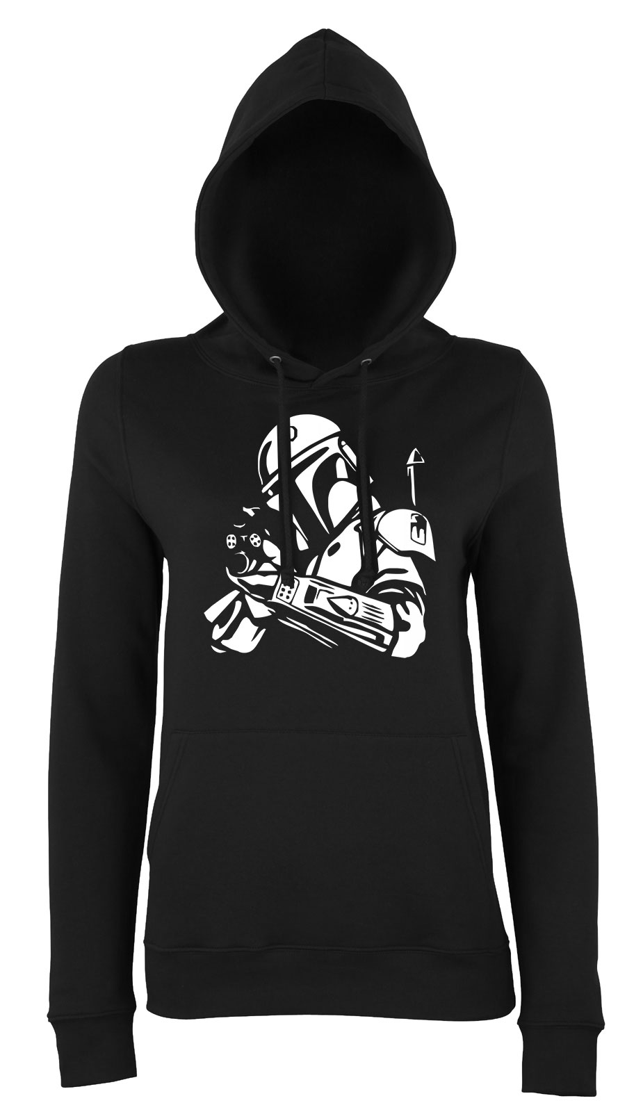 boba fett star wars Fekete Női Kapucnis Pulóver