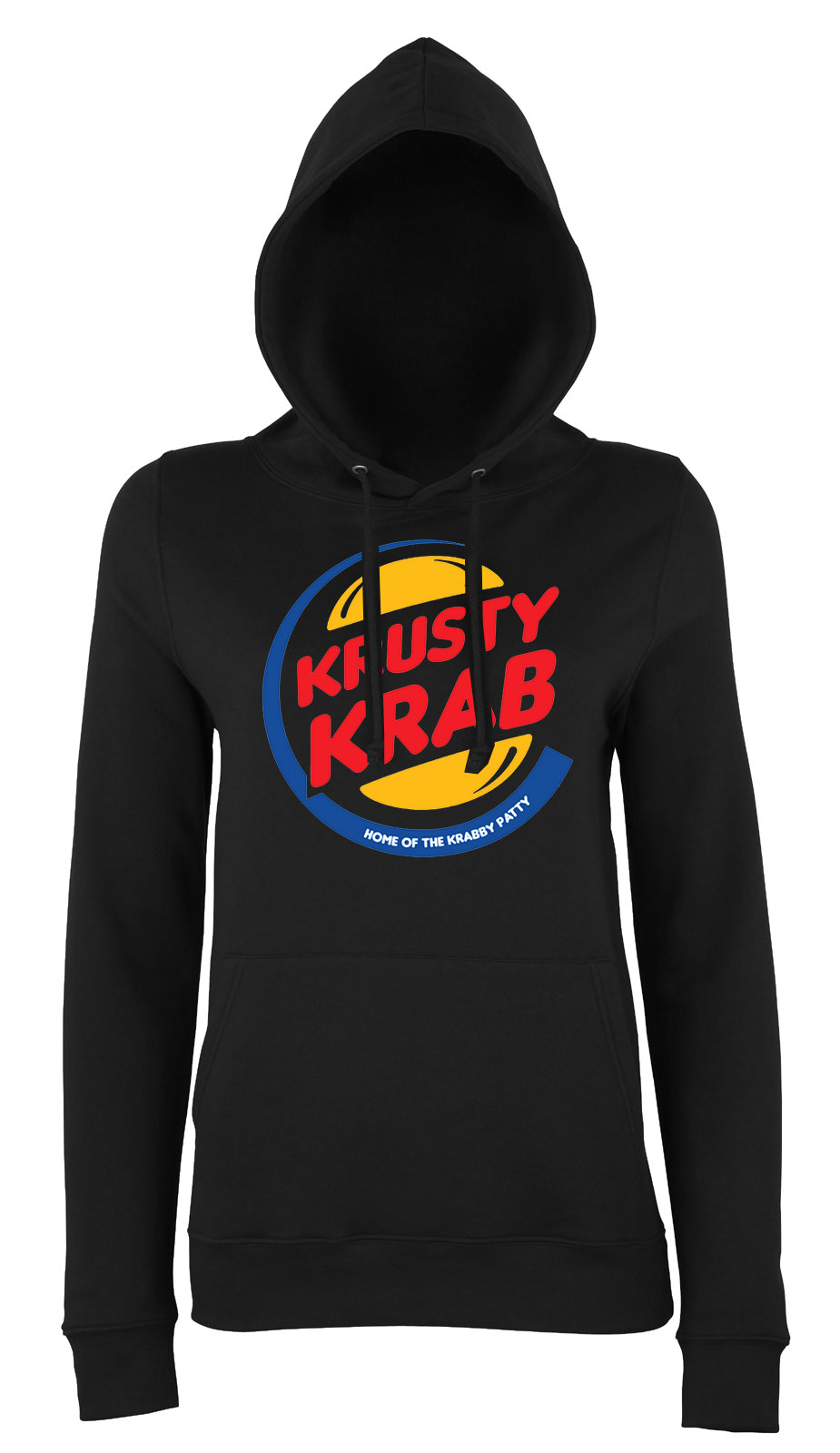 herkentyű burger krusty krab Fekete Női Kapucnis Pulóver