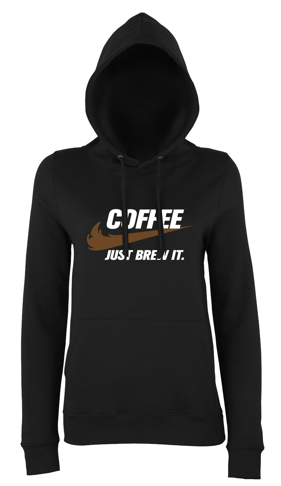 kávé coffee  Fekete Női Kapucnis Pulóver