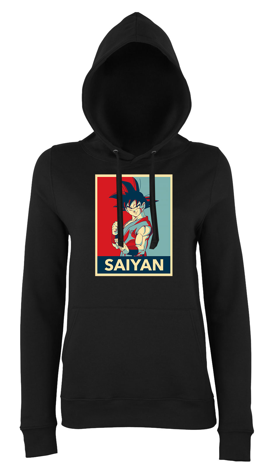 dragon ball son goku Fekete Női Kapucnis Pulóver