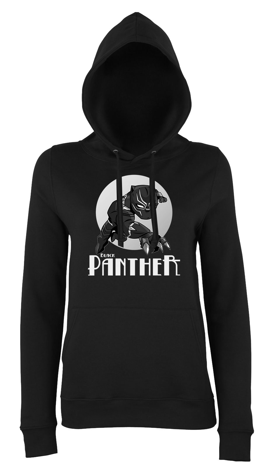 black panther fekete párduc bosszúállók avengers Fekete Női Kapucnis Pulóver