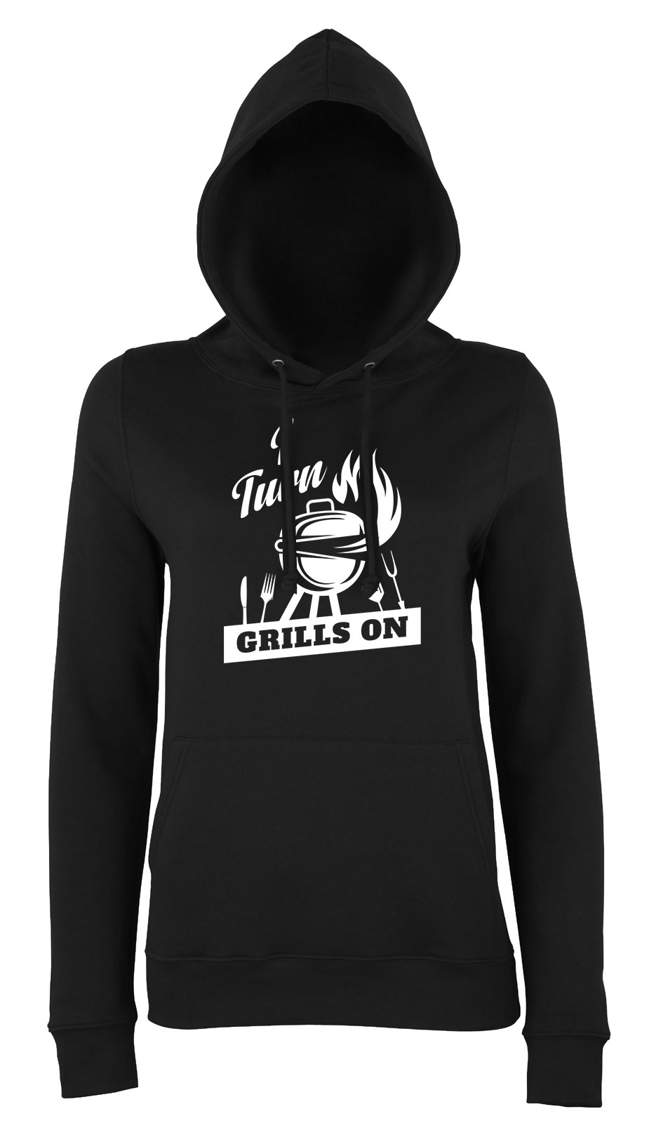grillezés grill Fekete Női Kapucnis Pulóver