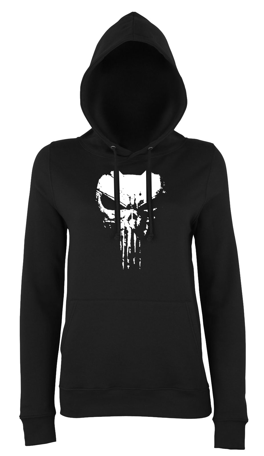 megtorló punisher Fekete Női Kapucnis Pulóver
