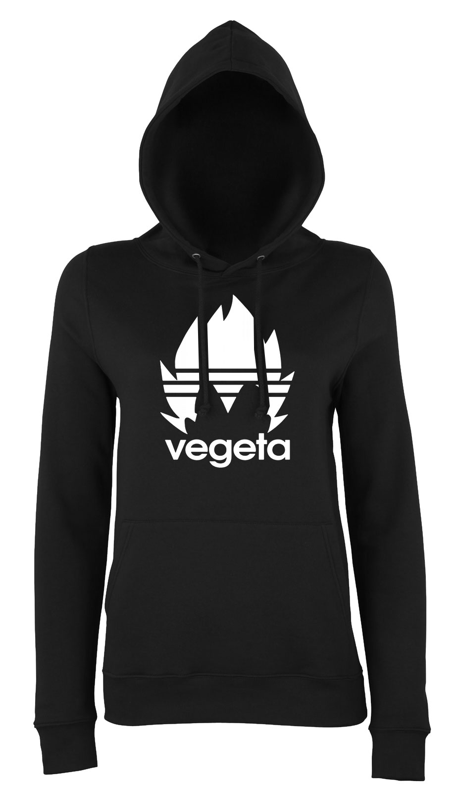 vegeta dragon ball Fekete Női Kapucnis Pulóver