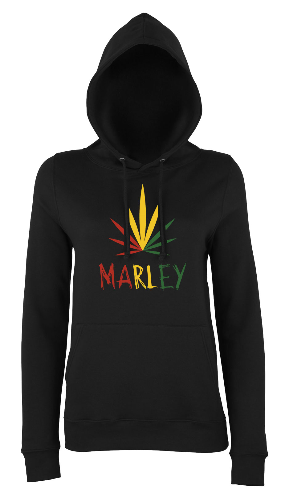 bob marley kanabisz cannabis Fekete Női Kapucnis Pulóver