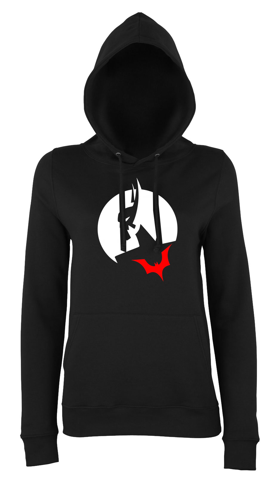 batman beyond Fekete Női Kapucnis Pulóver