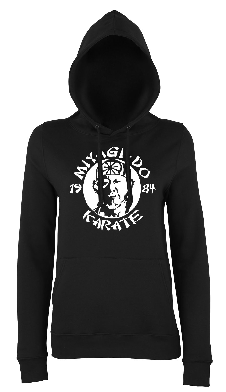 miyagi dojo karate kölyök Fekete Női Kapucnis Pulóver