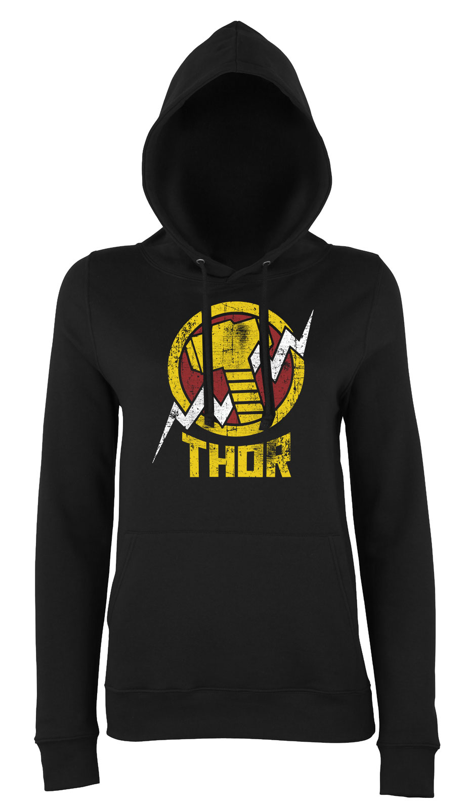 thor avengers Fekete Női Kapucnis Pulóver