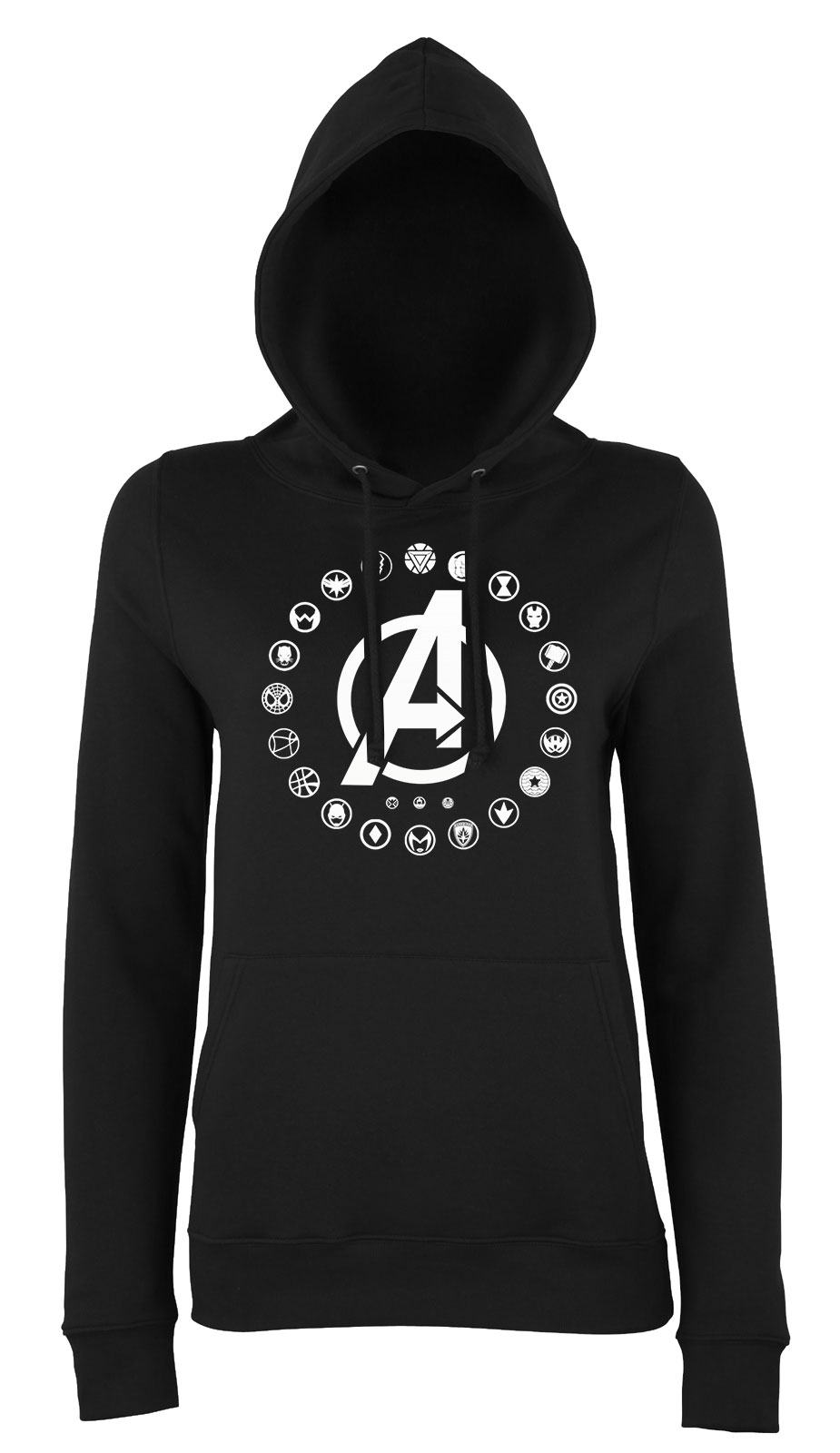 avengers bosszúállók Fekete Női Kapucnis Pulóver