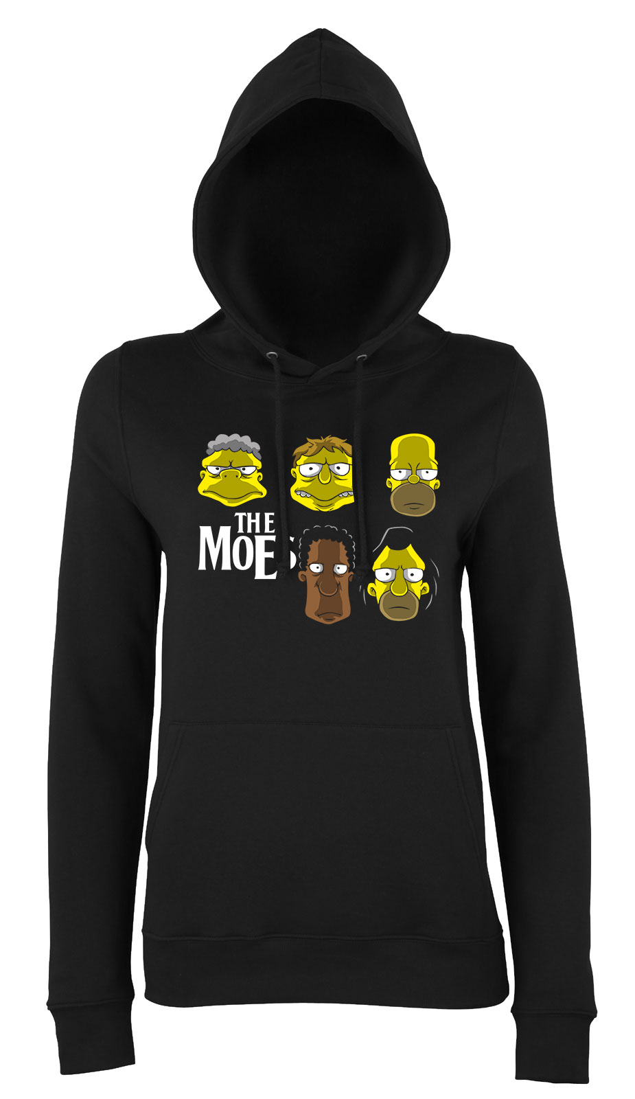 the moes simpson család Fekete Női Kapucnis Pulóver