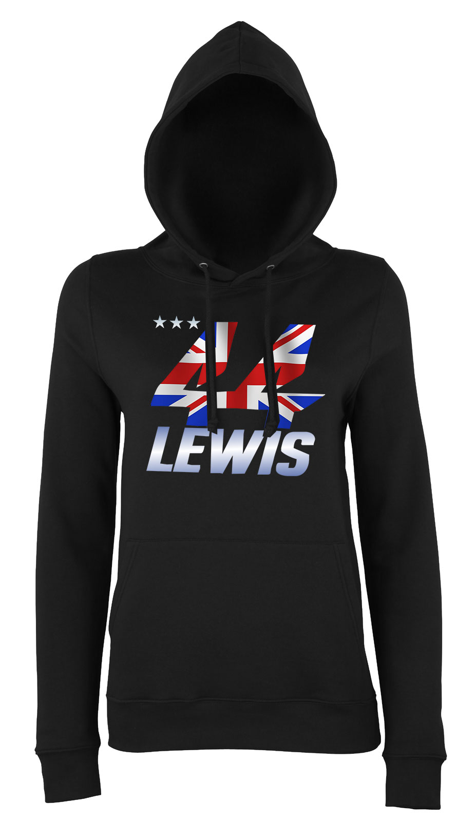 lewis hamilton 44 Fekete Női Kapucnis Pulóver