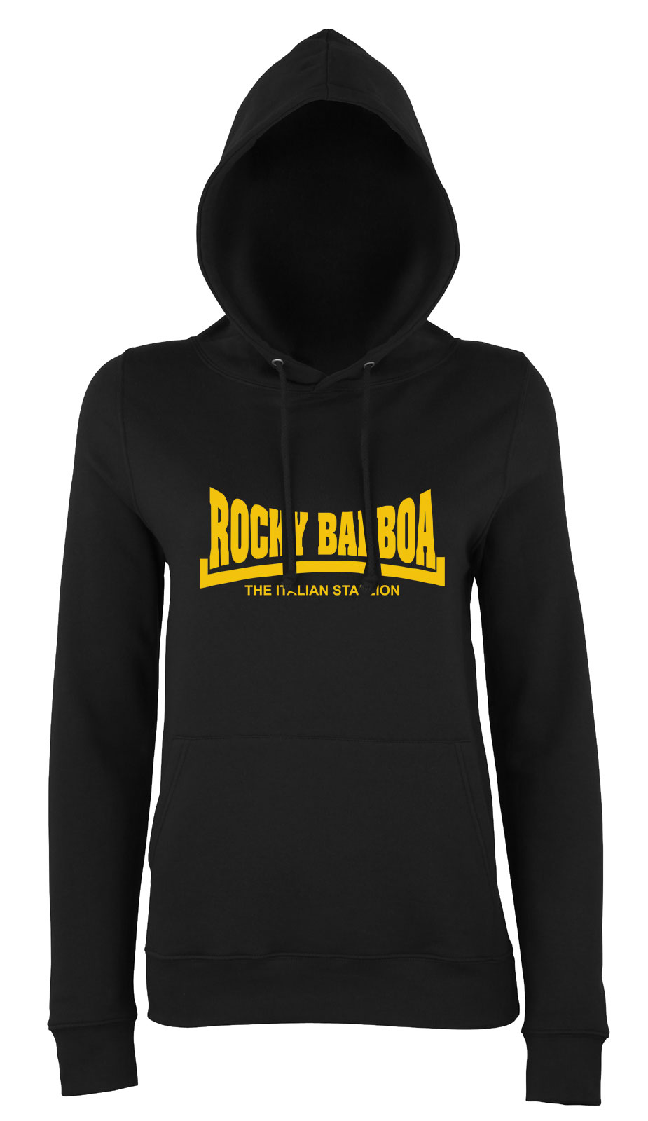 rocky balboa Fekete Női Kapucnis Pulóver
