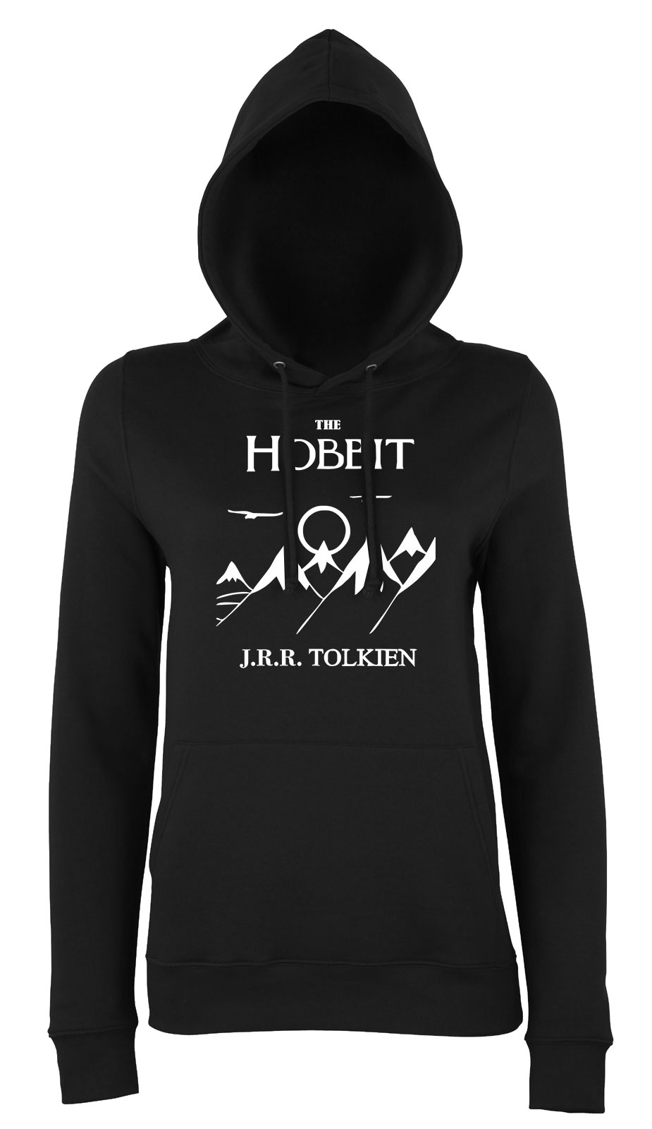the hobbit jrr tolkien Fekete Női Kapucnis Pulóver