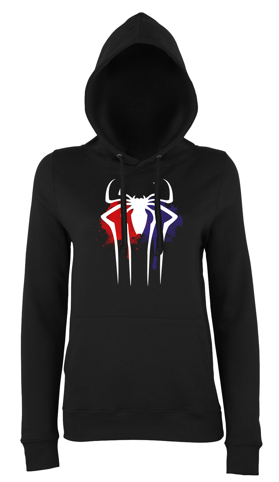 spider man pókember Fekete Női Kapucnis Pulóver