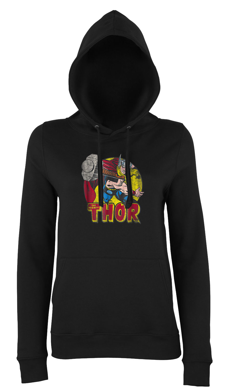 thor avengers bosszúállók Fekete Női Kapucnis Pulóver