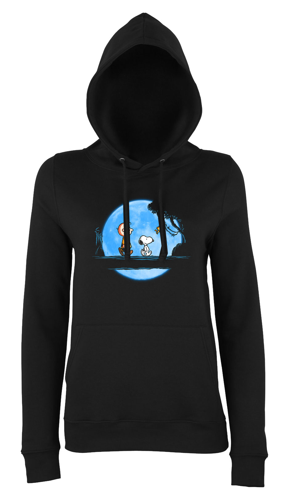 charlie brown snoopy Fekete Női Kapucnis Pulóver
