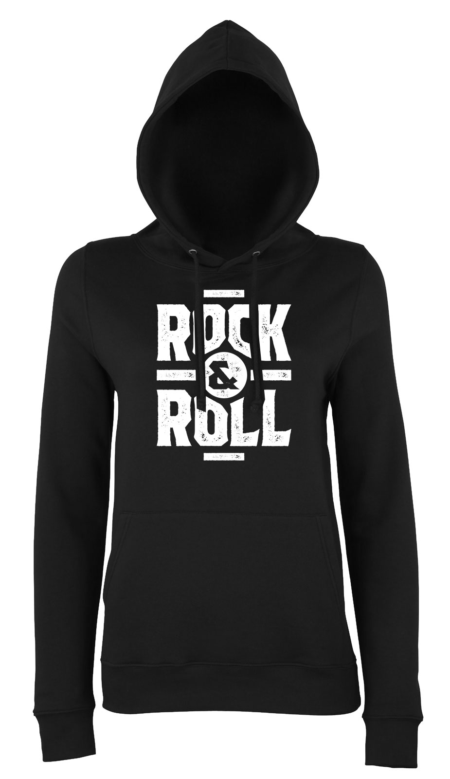 rock and roll Fekete Női Kapucnis Pulóver
