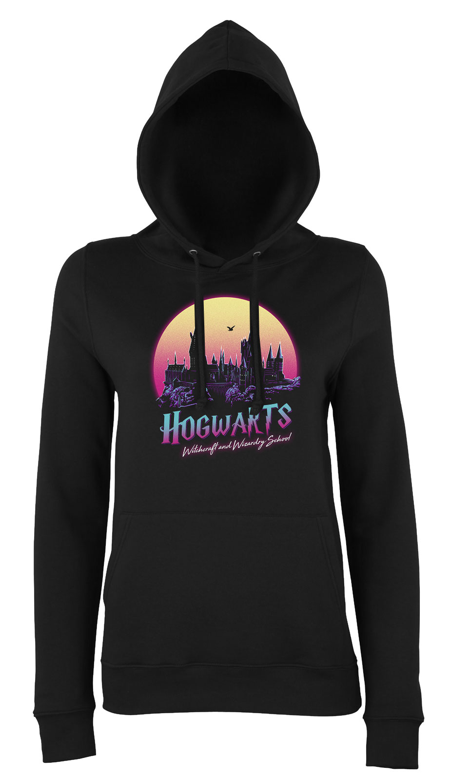 hogwarts roxfort harry potter Fekete Női Kapucnis Pulóver