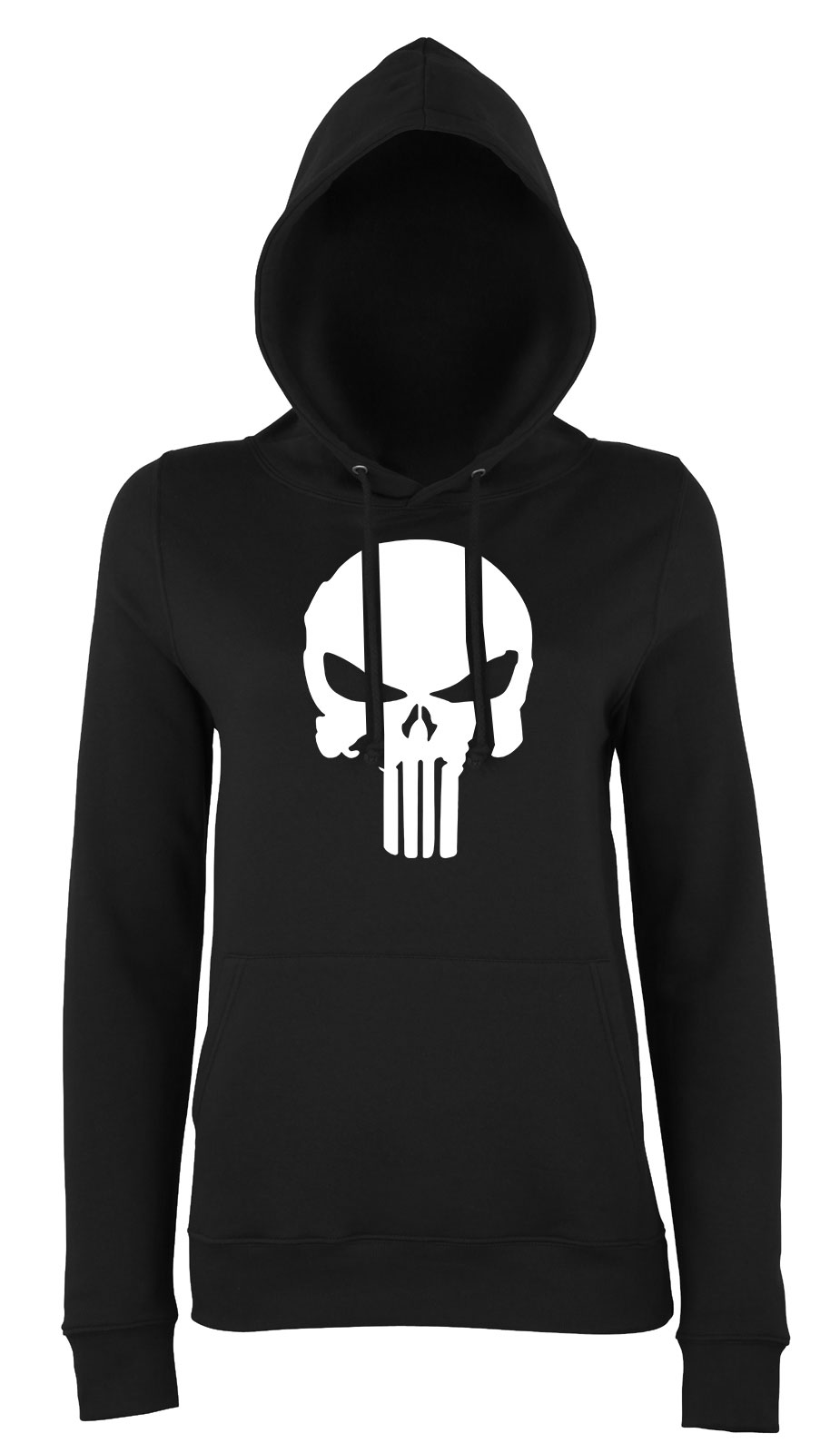 the punisher a megtorló Fekete Női Kapucnis Pulóver