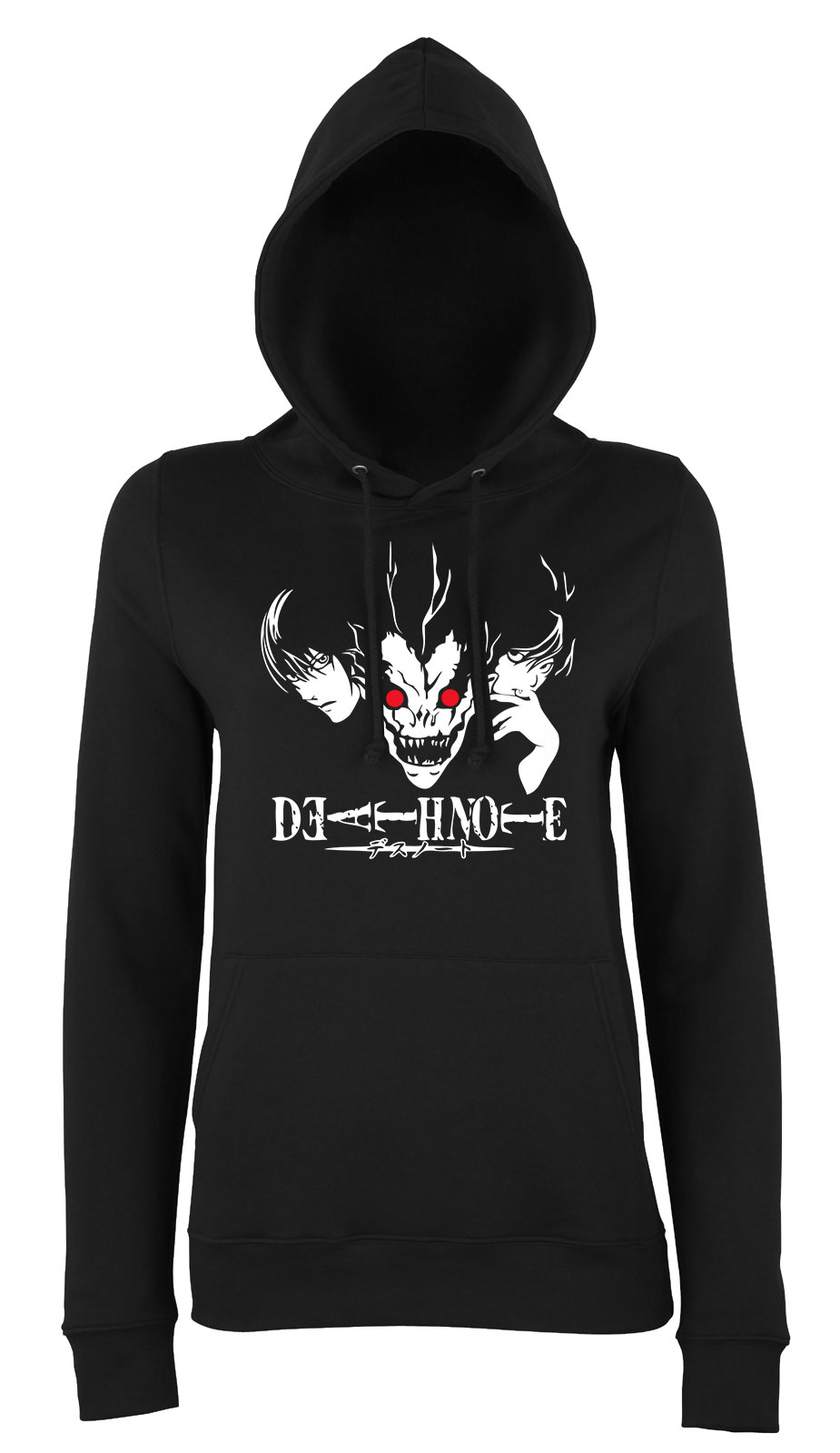 death note halál lista Fekete Női Kapucnis Pulóver