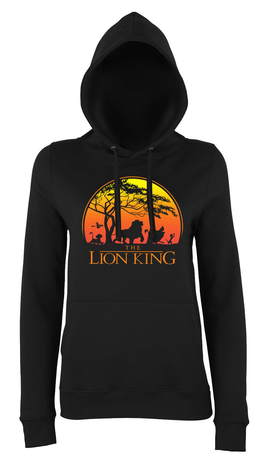 the lion king az oroszlánkirály Fekete Női Kapucnis Pulóver