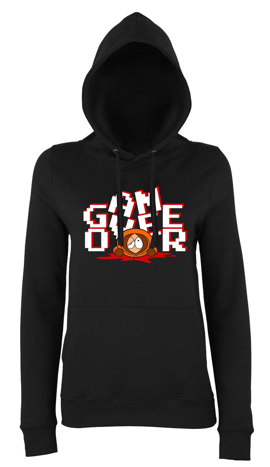 kenny south park Fekete Női Kapucnis Pulóver