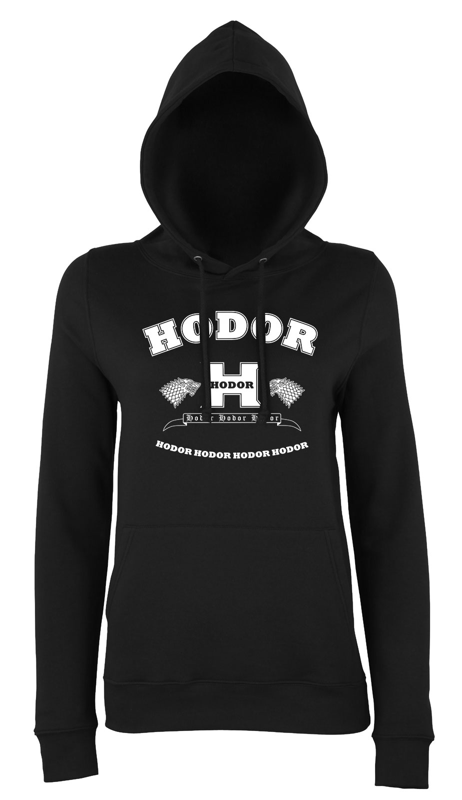 hodor trónok harca game of thrones Fekete Női Kapucnis Pulóver