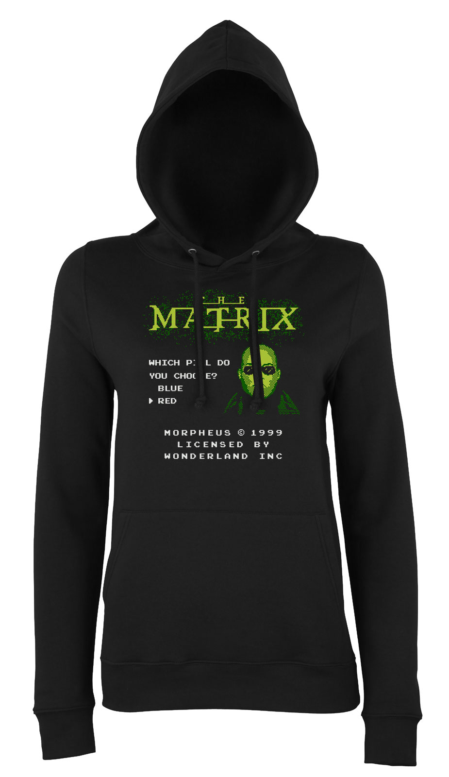 matrix morpheus Fekete Női Kapucnis Pulóver