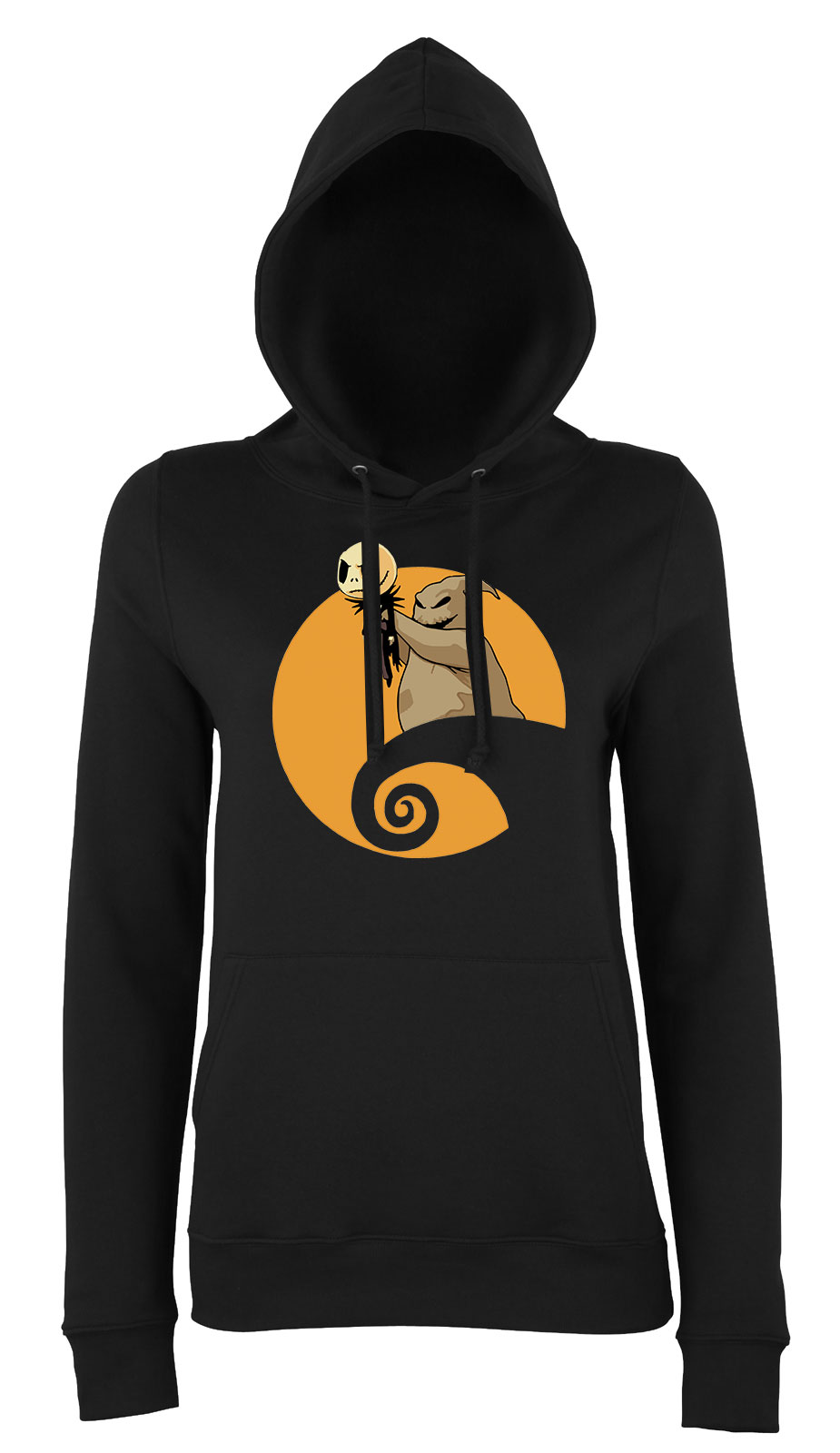 jack skellington karácsony Fekete Női Kapucnis Pulóver