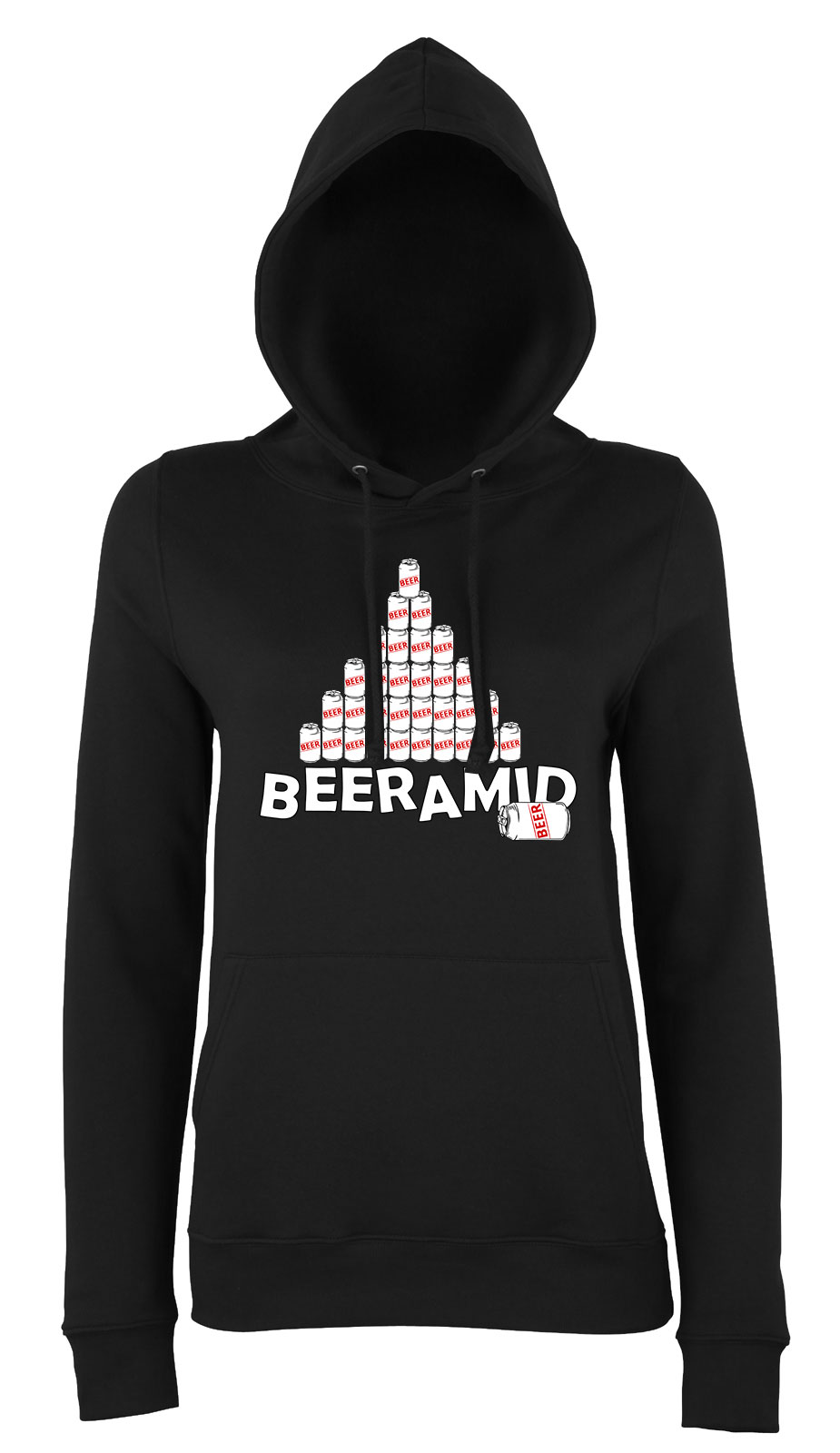 beer sör piramis Fekete Női Kapucnis Pulóver