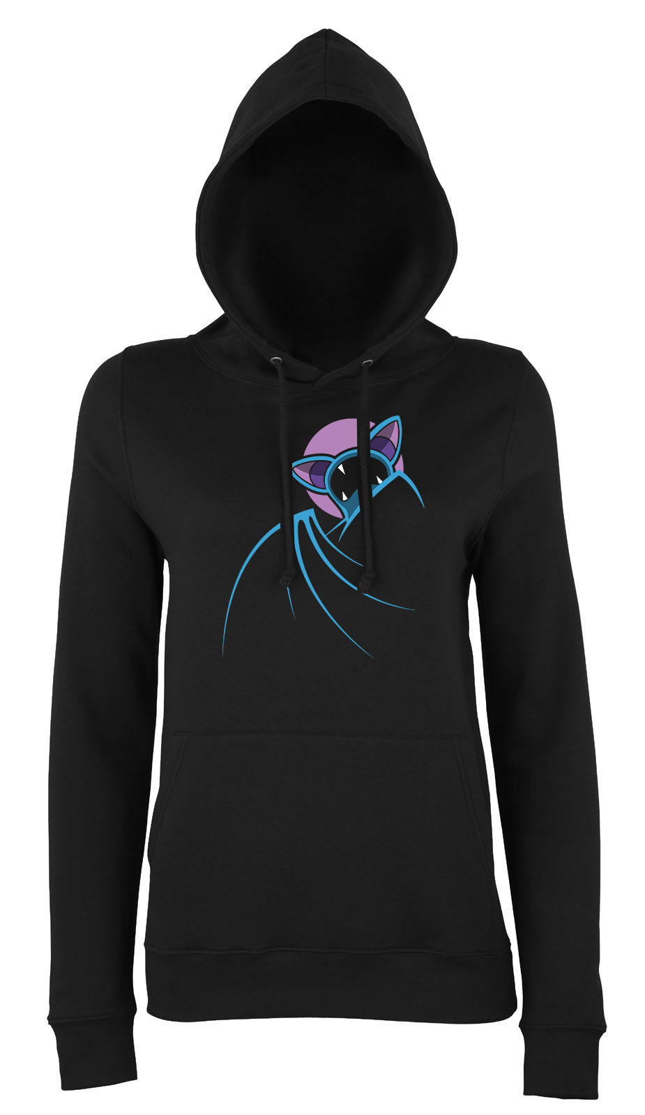 zubat pokemon Fekete Női Kapucnis Pulóver