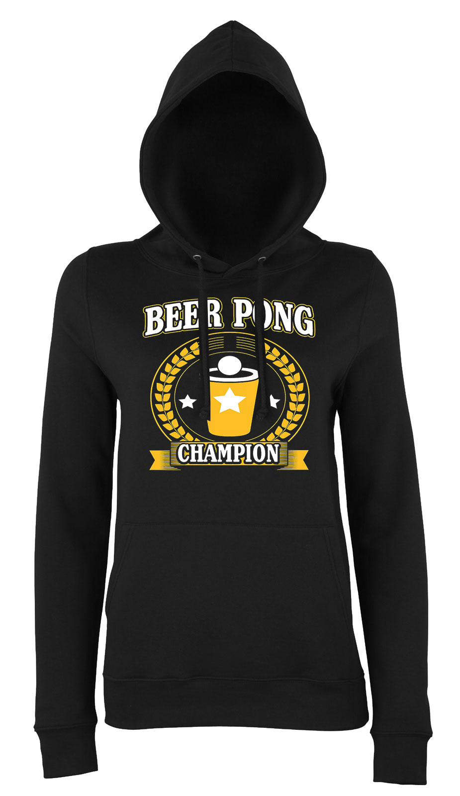 sörpong beer pong Fekete Női Kapucnis Pulóver