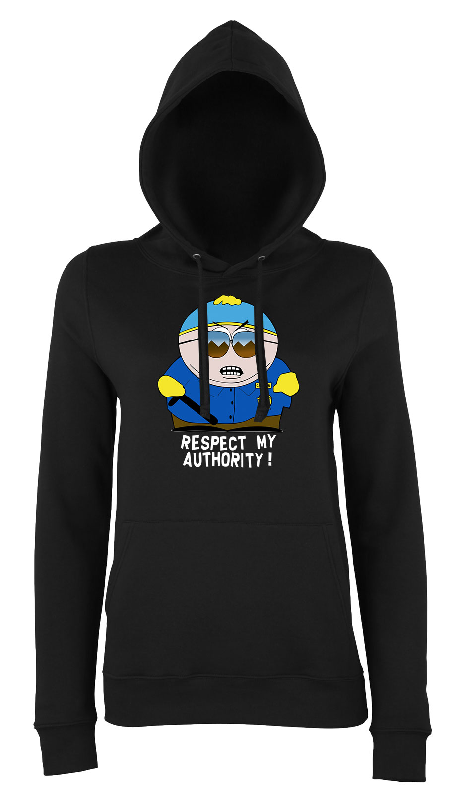 south park eric cartman Fekete Női Kapucnis Pulóver