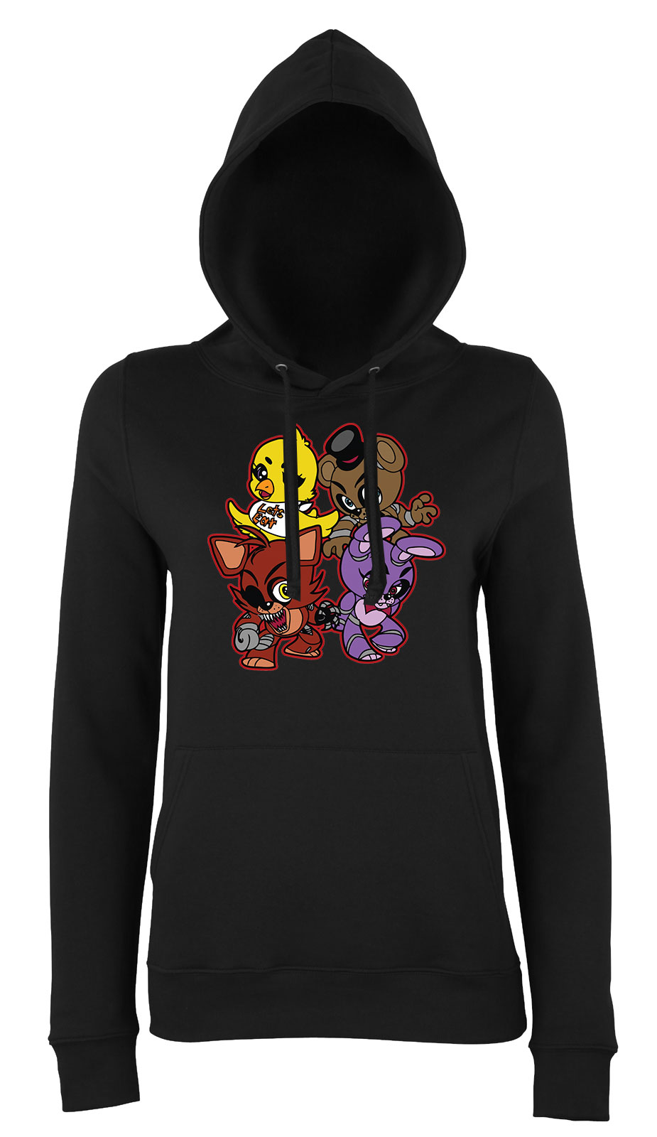 five nights at freddy's Fekete Női Kapucnis Pulóver