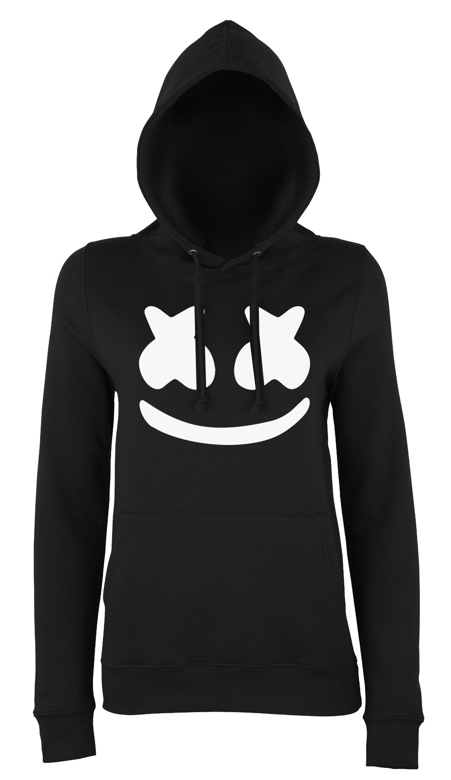 marshmello Fekete Női Kapucnis Pulóver