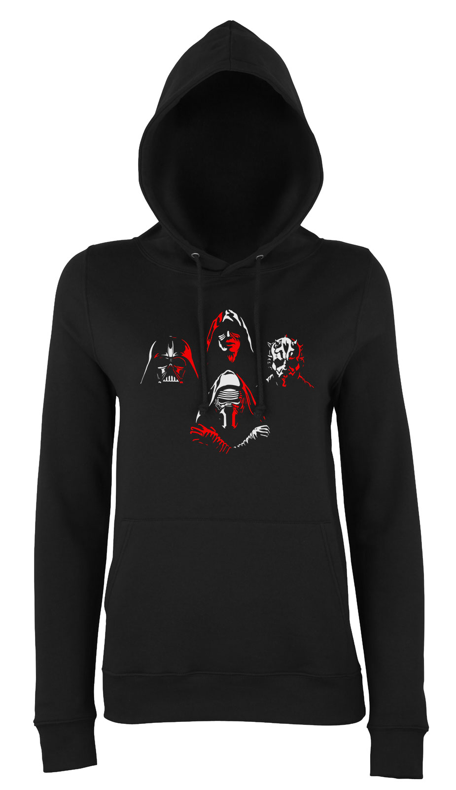 darth vader kylo ren darth maul emperor star wars sith Fekete Női Kapucnis Pulóver