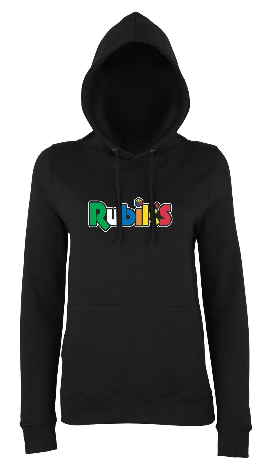 rubik kocka Fekete Női Kapucnis Pulóver