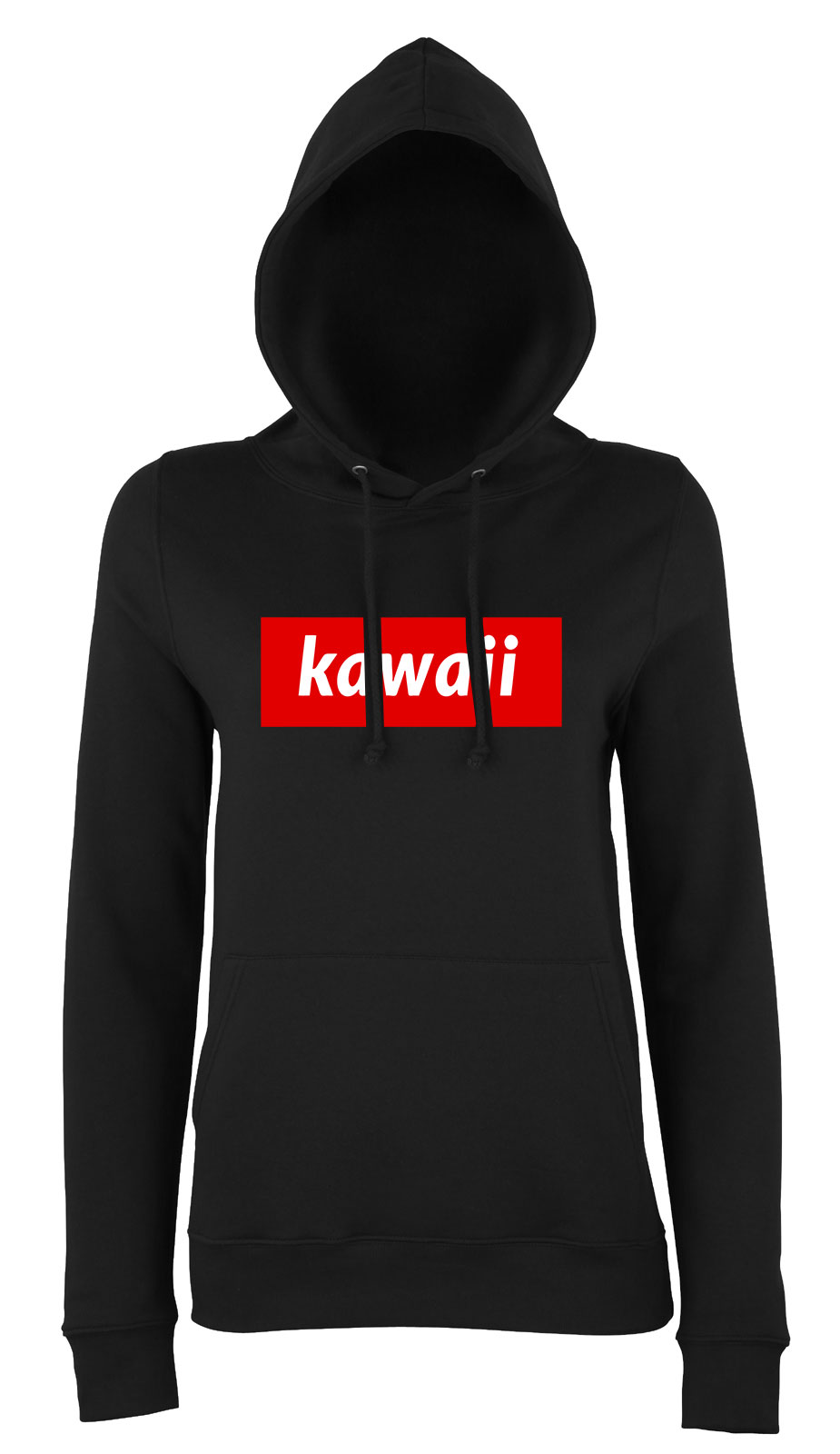 kawaiii japán Fekete Női Kapucnis Pulóver