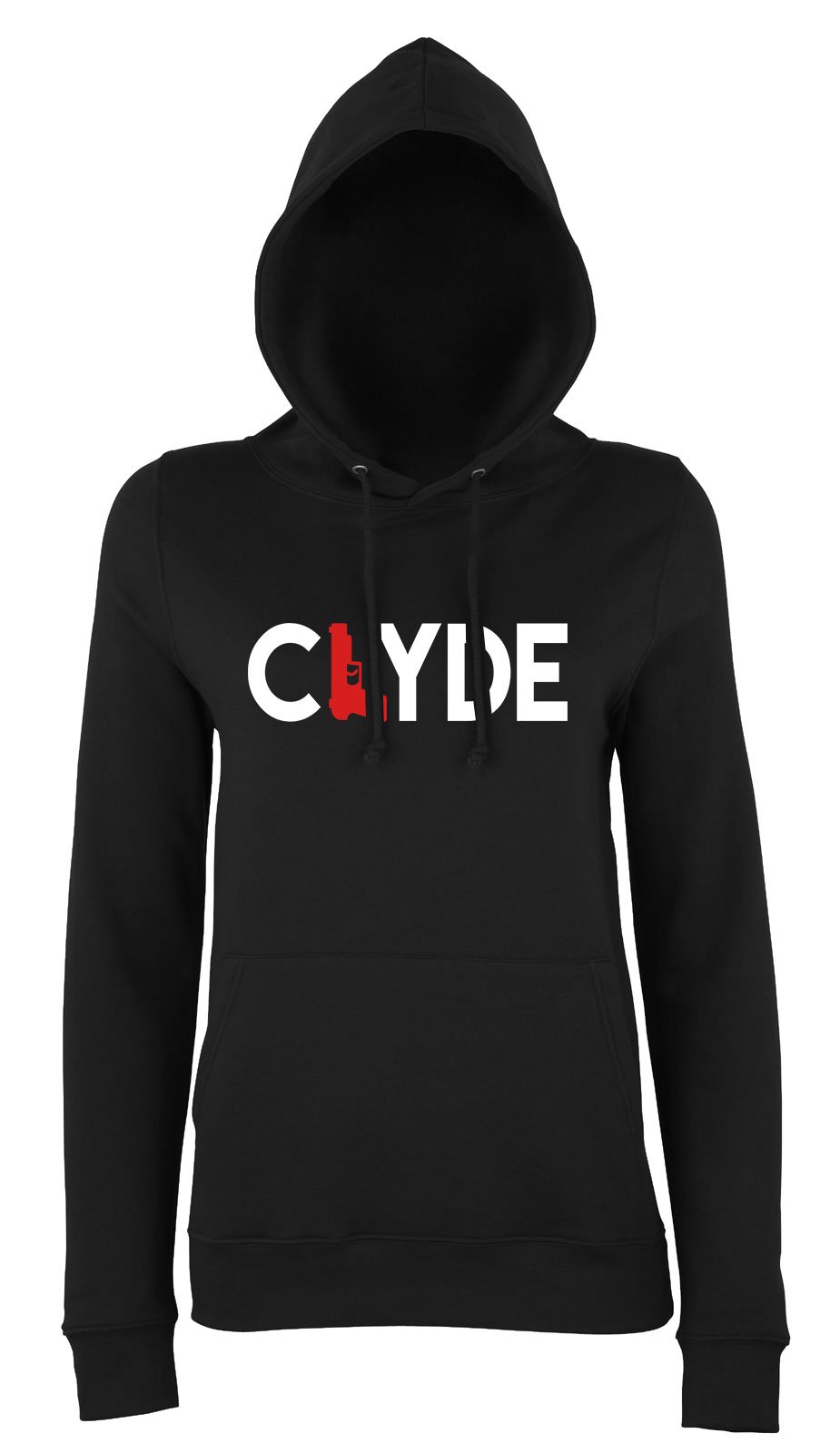 Bonnie és Clyde Fekete Női Kapucnis Pulóver