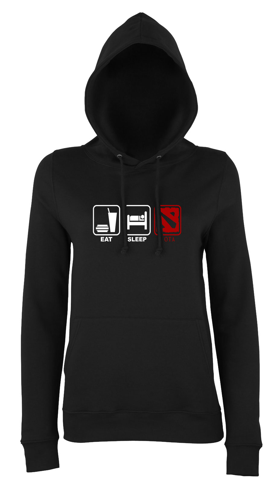 dota 2 Fekete Női Kapucnis Pulóver
