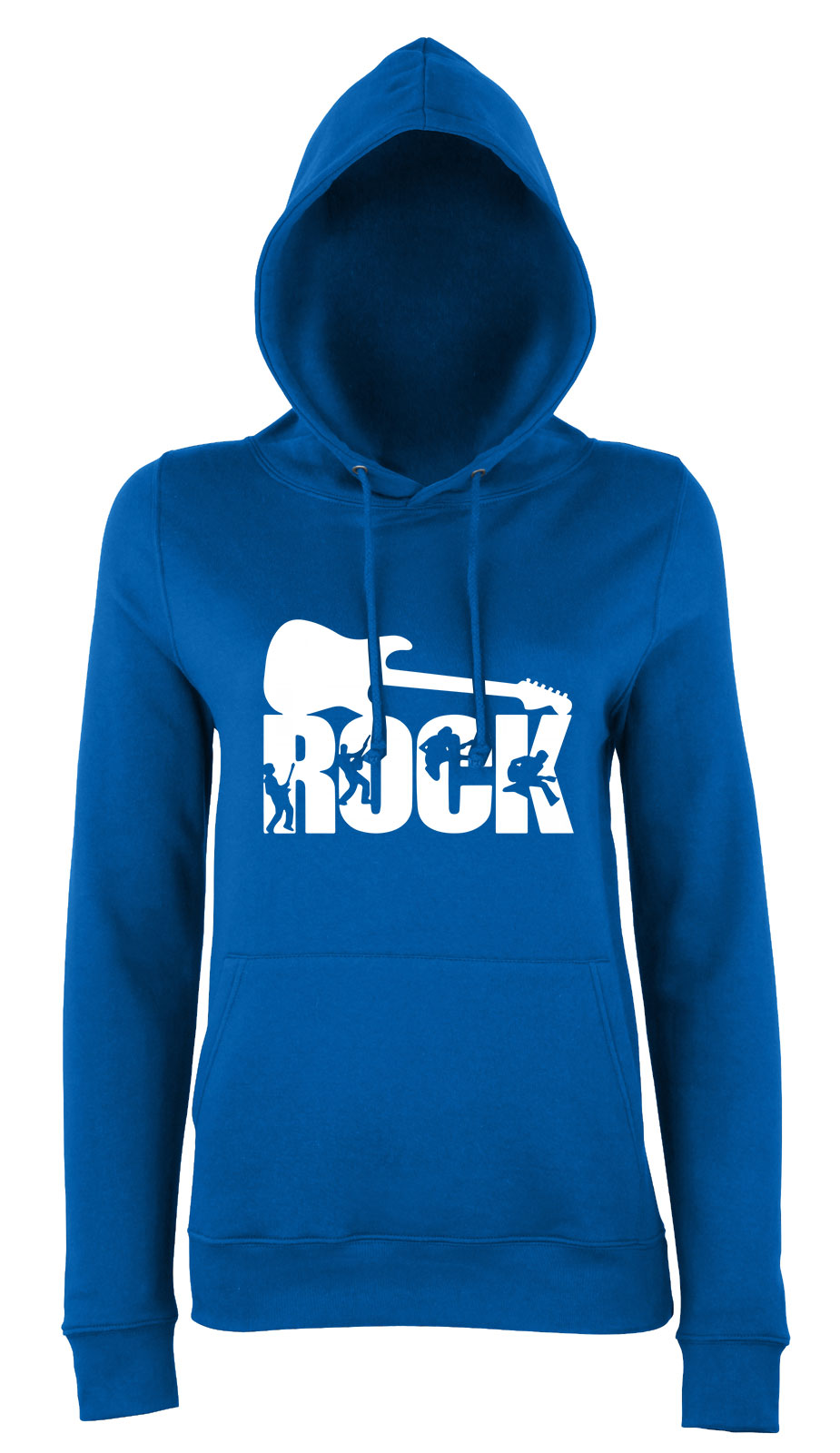rock gitár gitáros Kék Női Kapucnis Pulóver