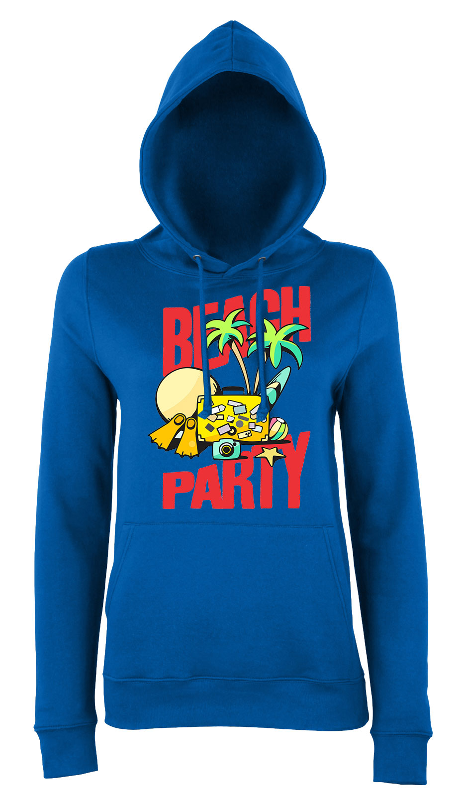 nyár nyaralás beach party Kék Női Kapucnis Pulóver