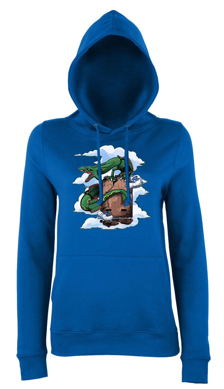 Pokemon rayquaza Kék Női Kapucnis Pulóver