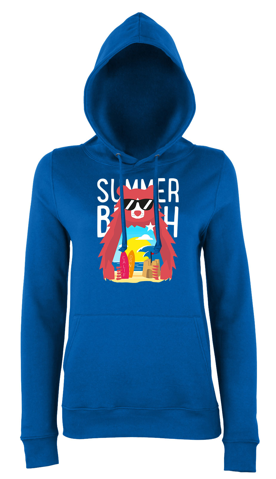 summer beach nyaralás nyár Kék Női Kapucnis Pulóver