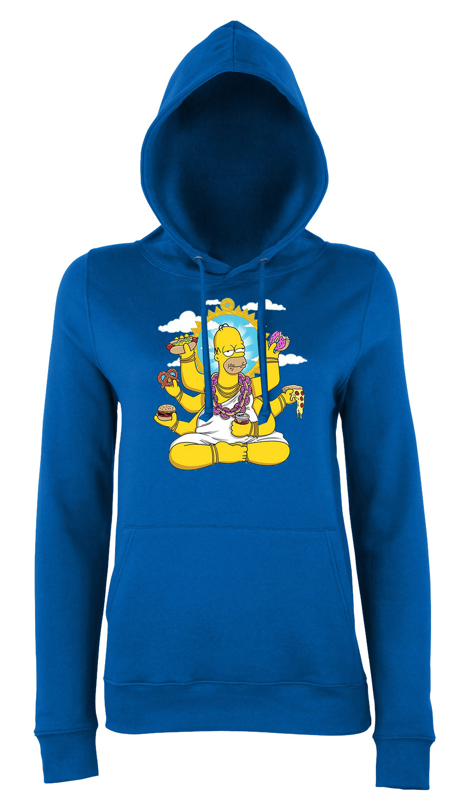 homer simpson Kék Női Kapucnis Pulóver