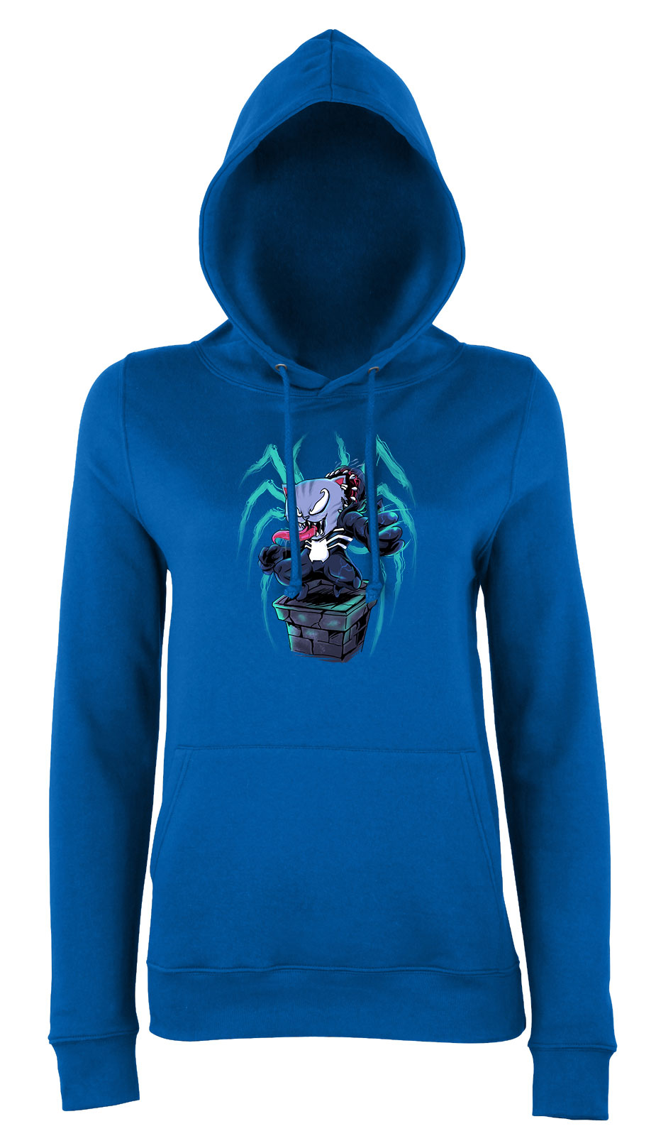 venom macska Kék Női Kapucnis Pulóver